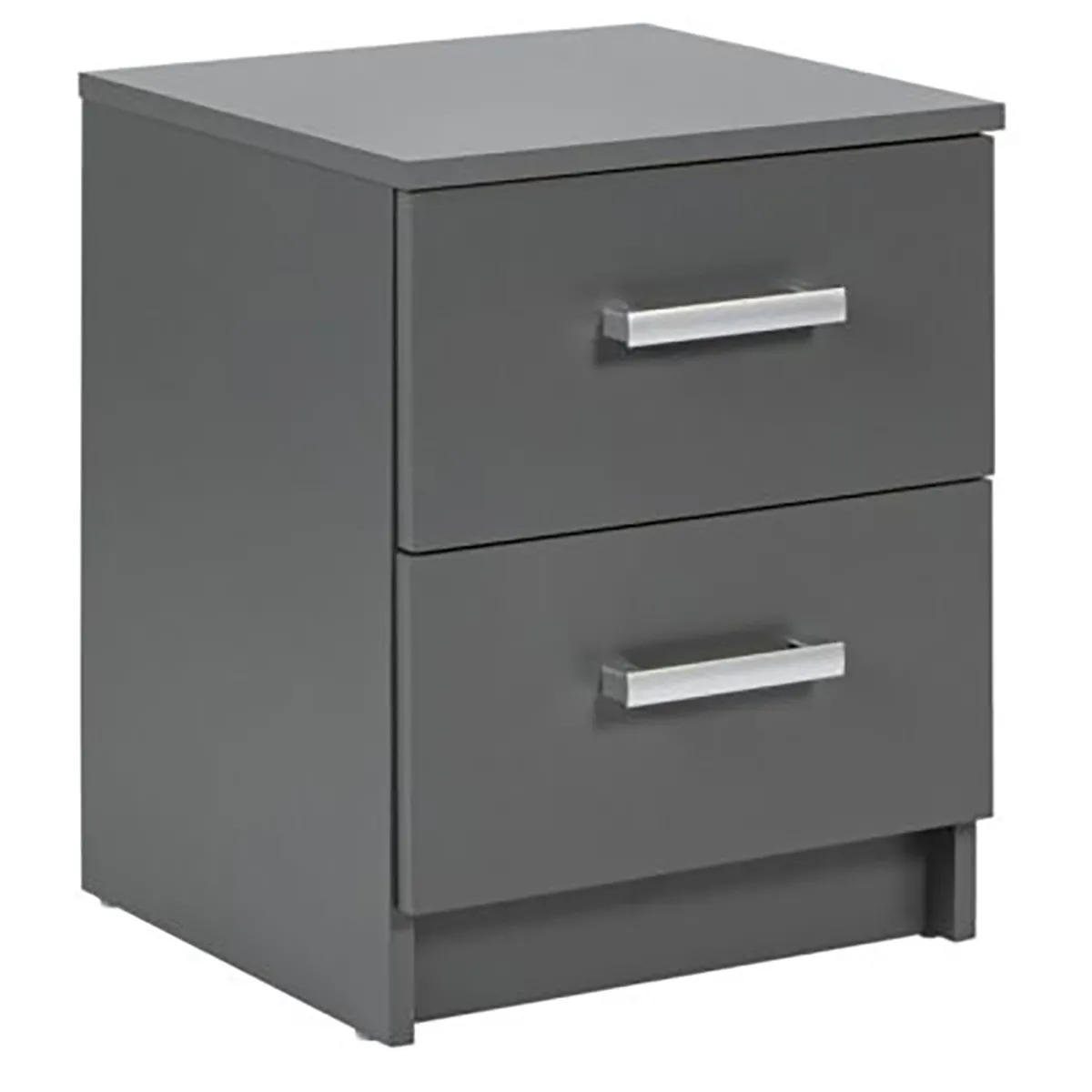 Pegane Commode 2 tiroirs - Graphite