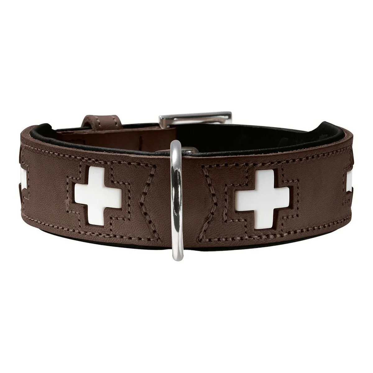 Hunter Collier Chien Swiss - Noir Marrón Hunter Collier Chien Swiss - Noir Marrón