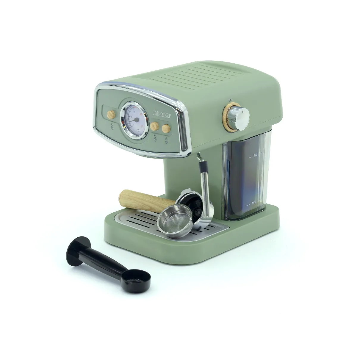 Caprizze Kai 1050w 15bar 1.2l Espresso Coffee Maker Argent&eacute; One Size / EU Plug