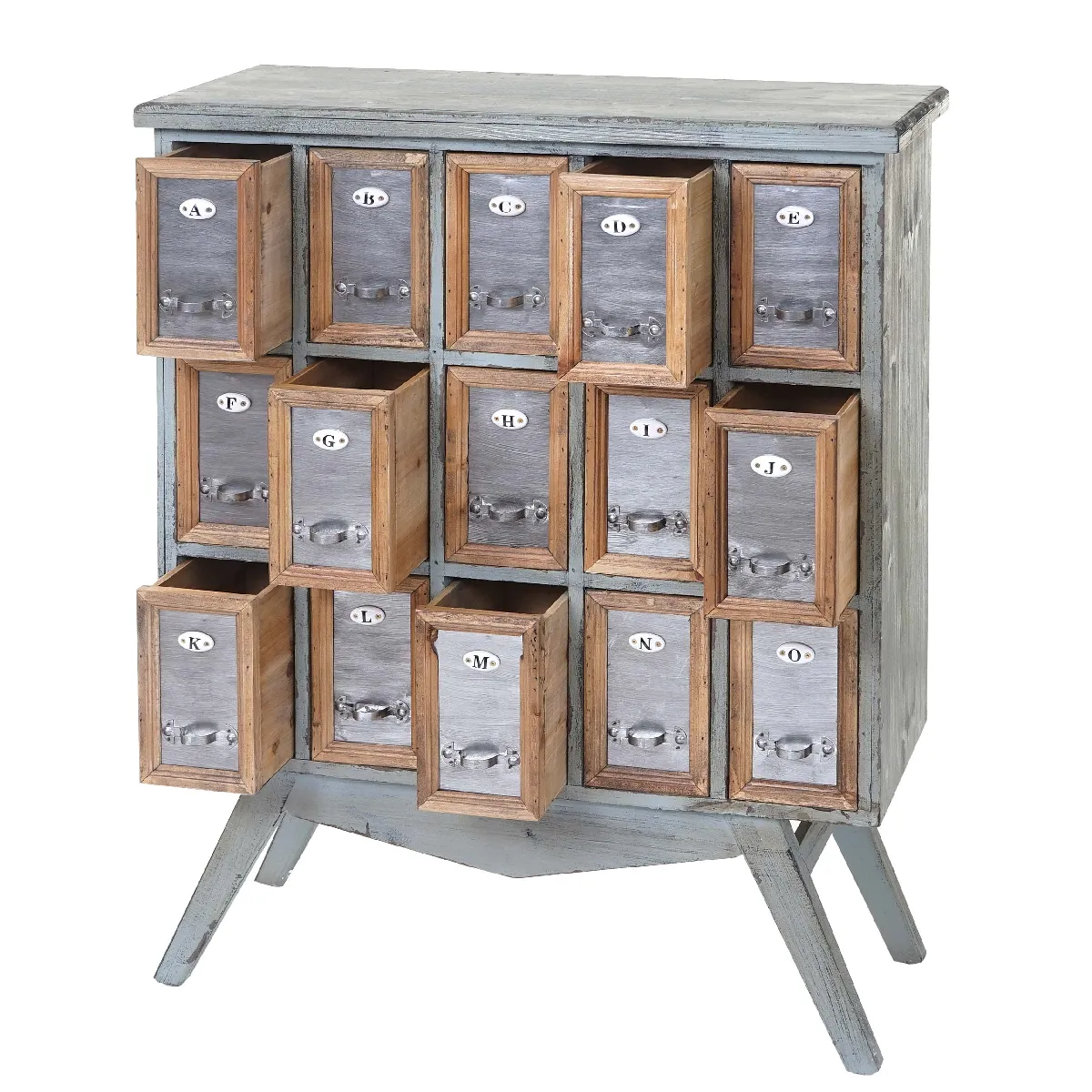 Mendler Commode pharmacie 15 tiroirs - Multicolore Mendler Commode pharmacie 15 tiroirs - Multicolore