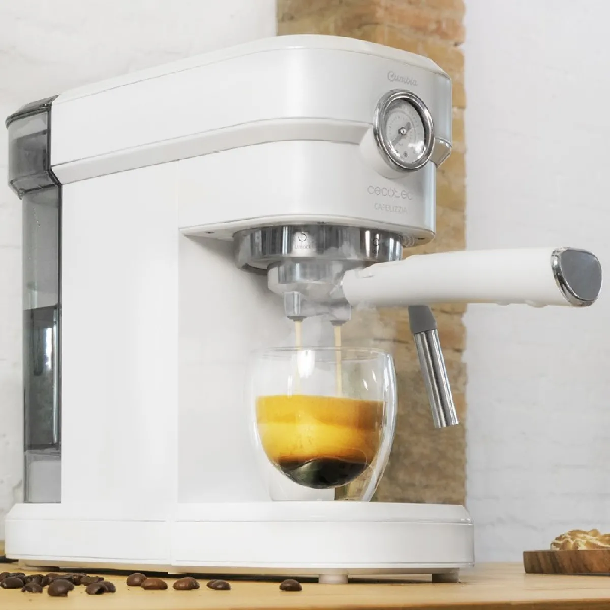 CECOTEC  Cafelizzia 790 White Pro - Grenat