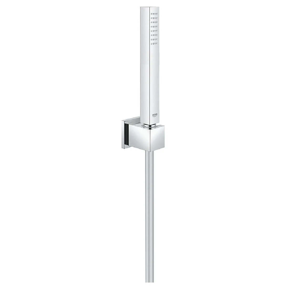 Non Communiqué Chrome Pommeau De Douche Grohe Euphoria Cube Stick Avec Flexible + Support - Image 3