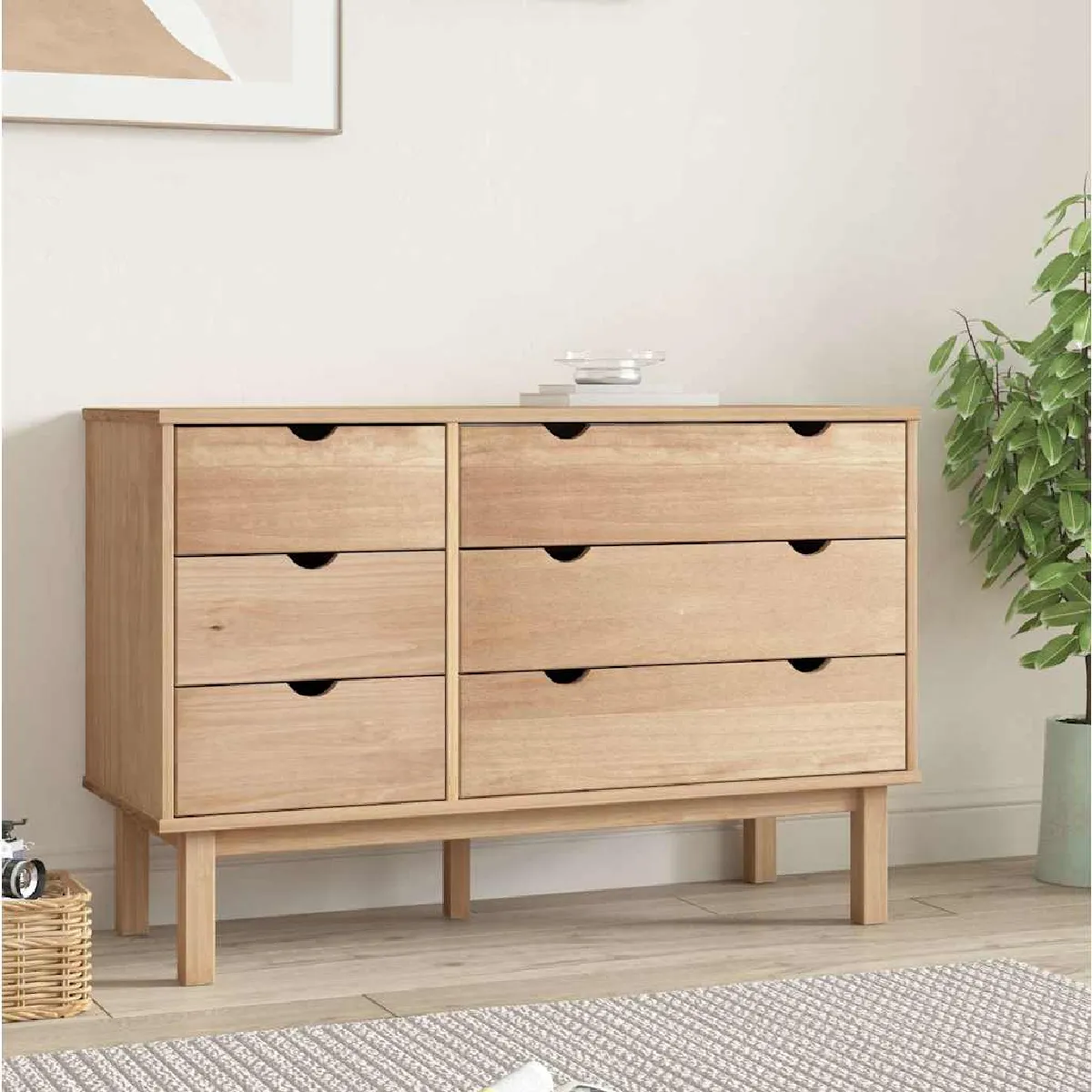 VIDAXL - Commode OTTA - Pin Massif - 111x43x73,5 cm - Image 3