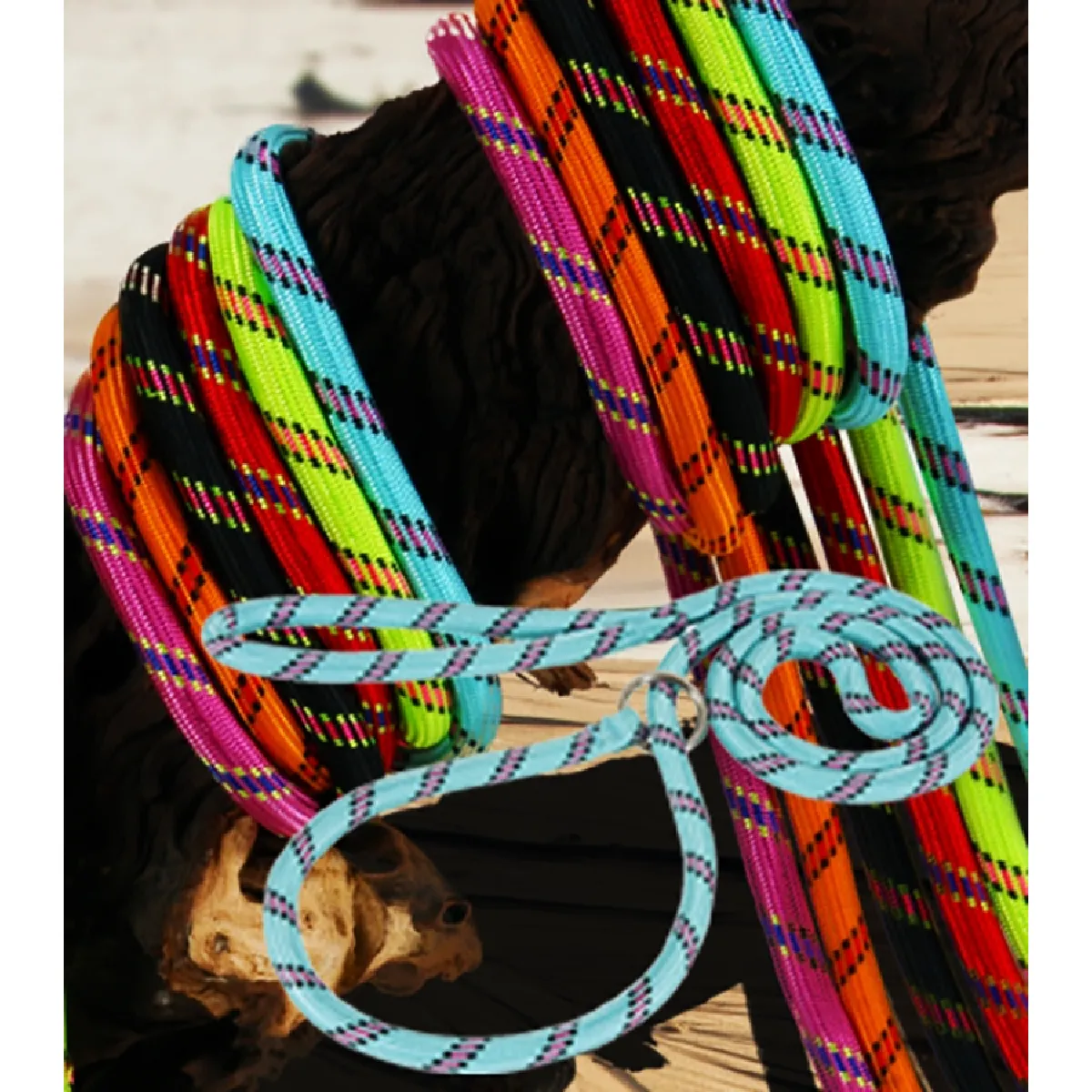 LAISSE NYLON CORDE LASSO POUR CHIEN 1.80M ROSE