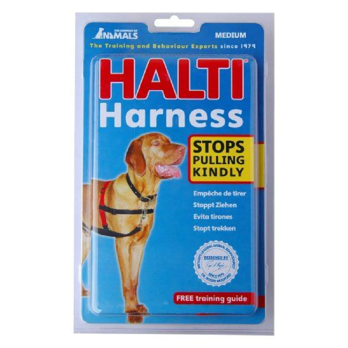 Harnais anti-traction pour chien Halti - M - rouge et noir