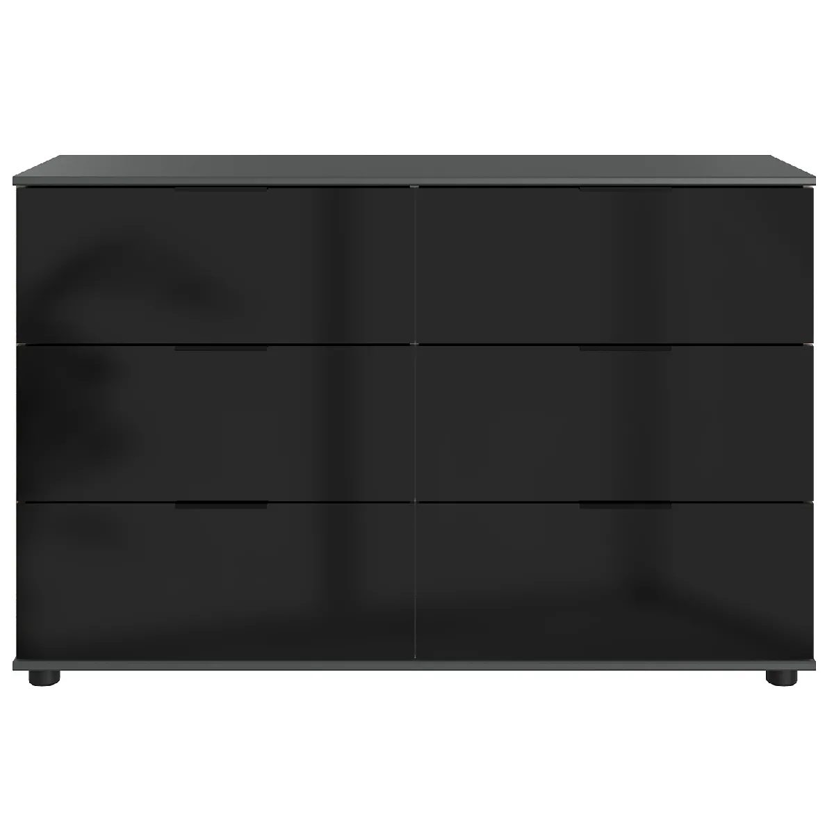 Pegane Commode 6 tiroirs - Graphite
