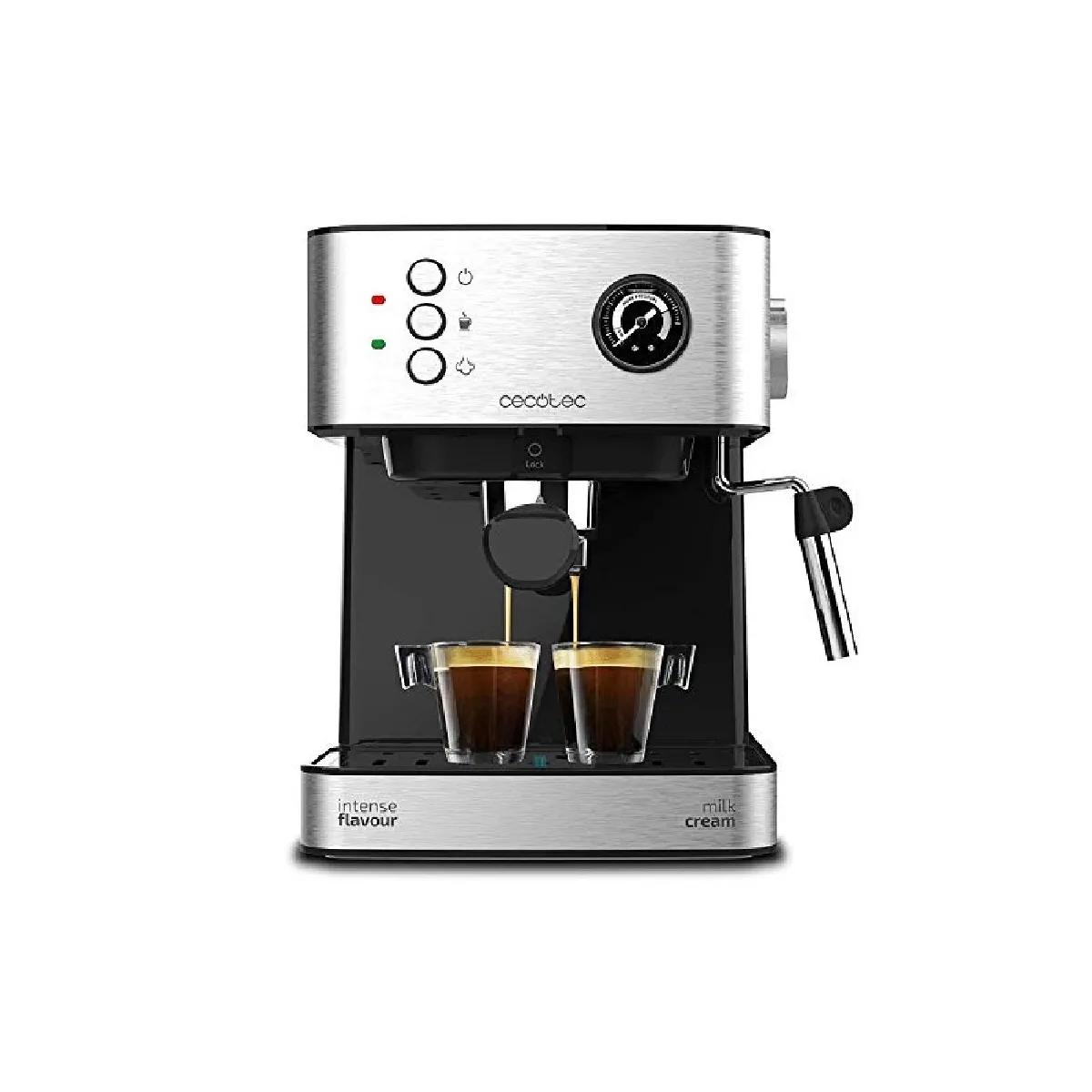 Cafetière Express Cecotec Power Espresso 20 Professionale 1,5L 20 bars manomètre et buse vapeur - Image 4