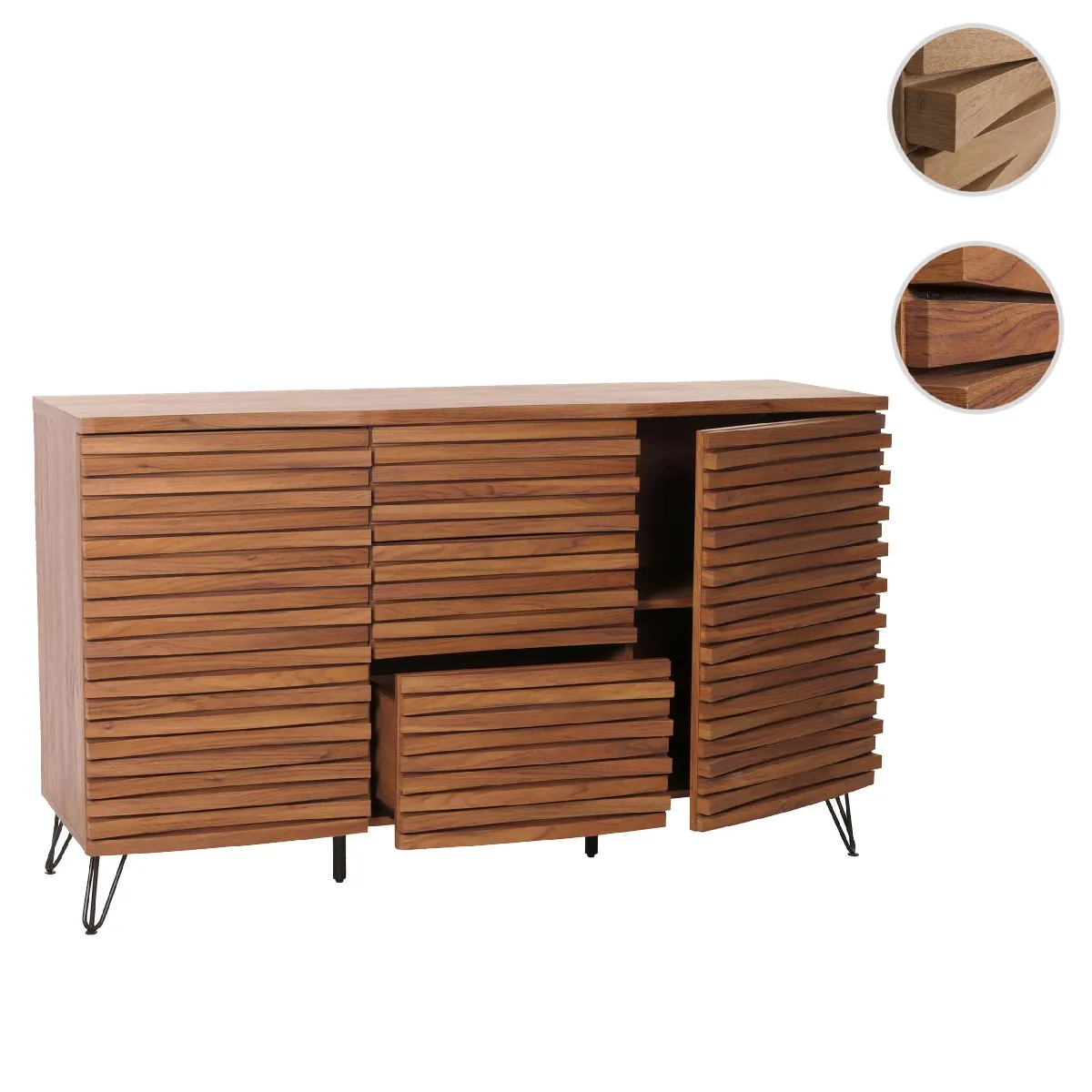 Mendler Commode buffet design - Marron Mendler Commode buffet design - Marron