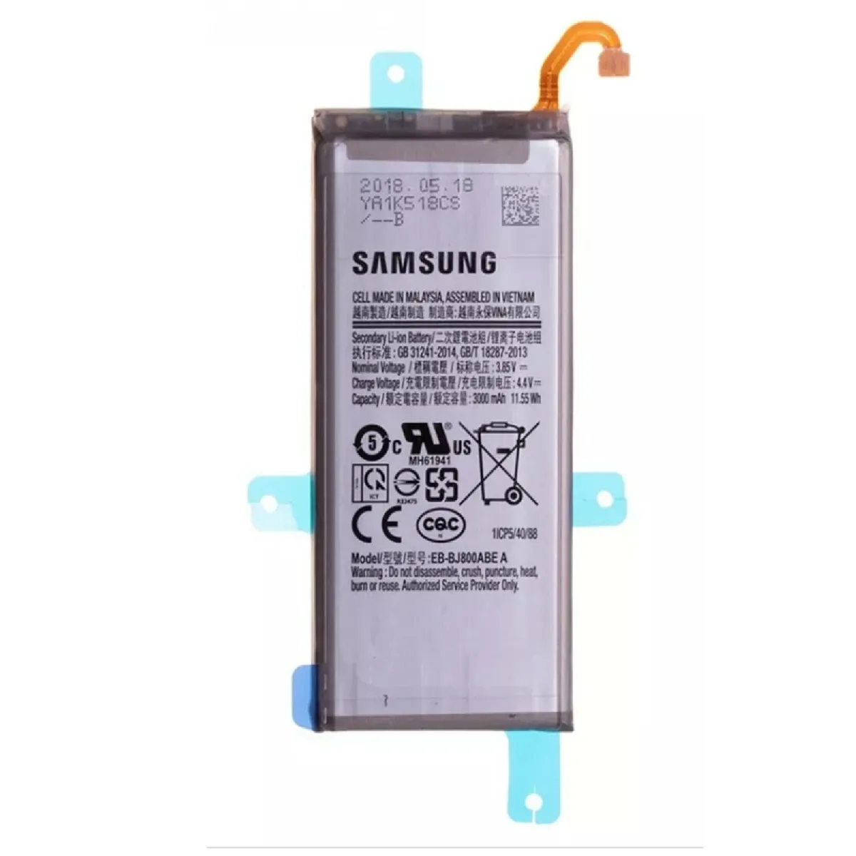 SAMSUNG Batterie EB BJ800ABE 3000mAh Galaxy A6 - vue 1