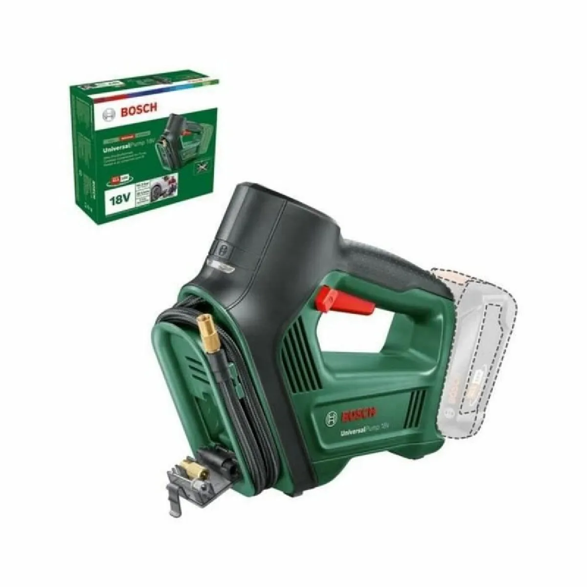 Compresseur à main sans fil UniversalPump 18V sans batterie