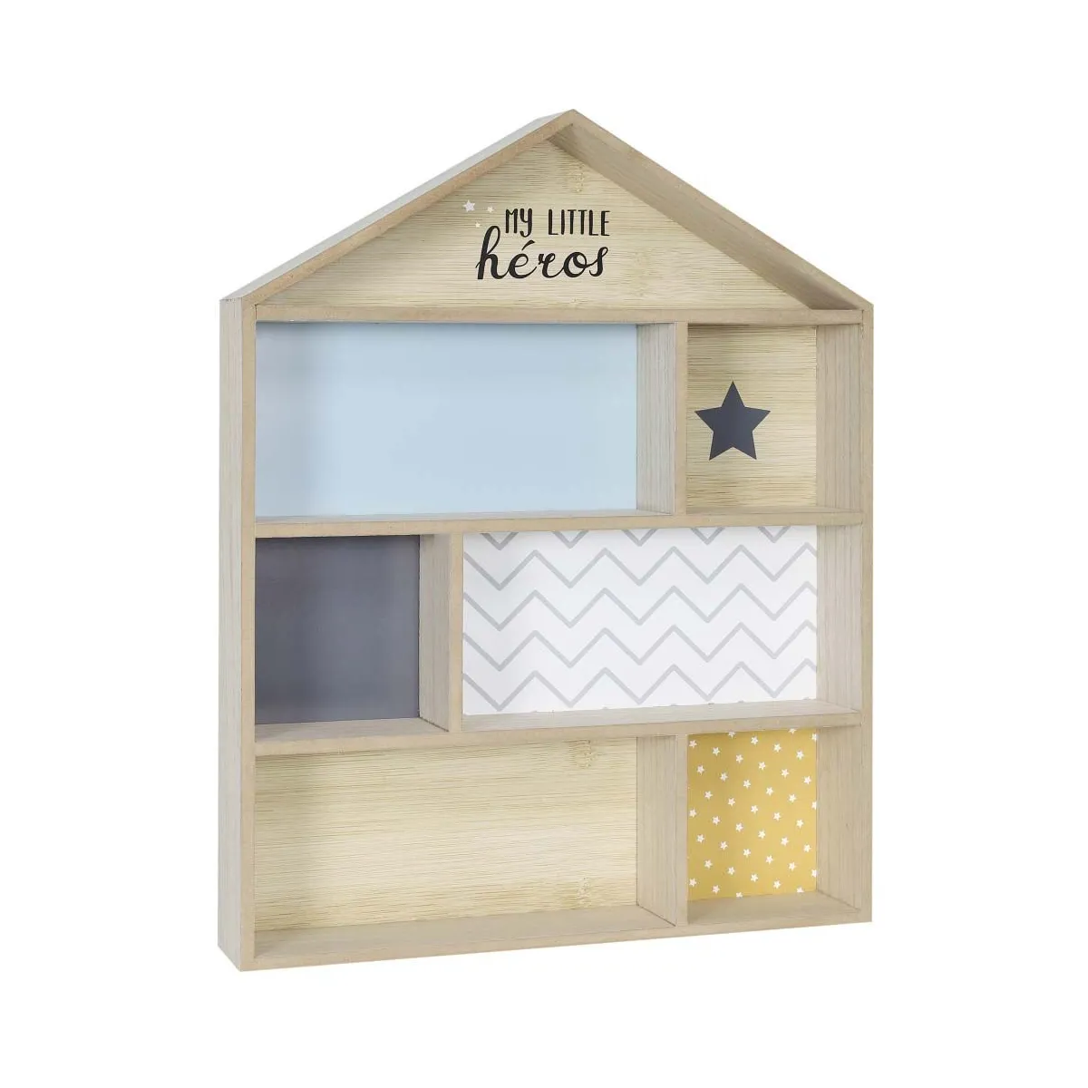 The home deco kids Étagère maison enfant - Bleu ciel