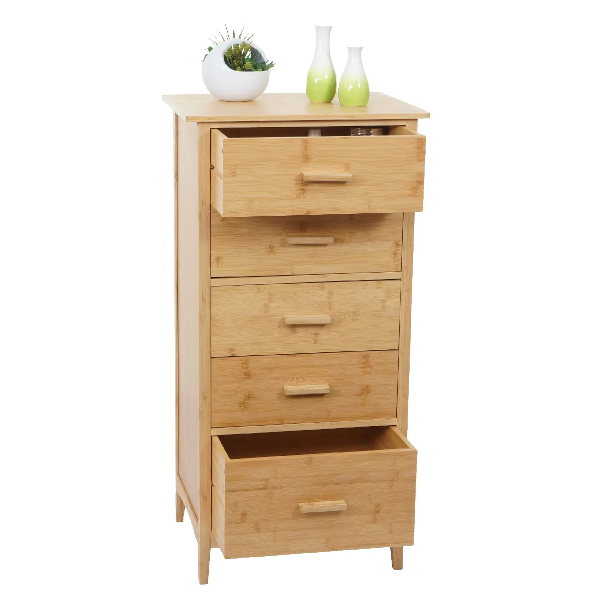 Mendler Commode bambou - Marron Mendler Commode bambou - Marron