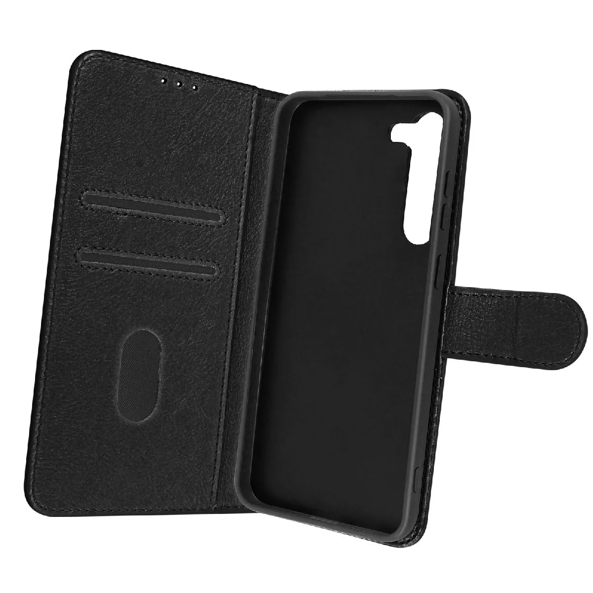 Avizar Noir Housse Pour Samsung Galaxy S23 Portefeuille Et Support Vidéo