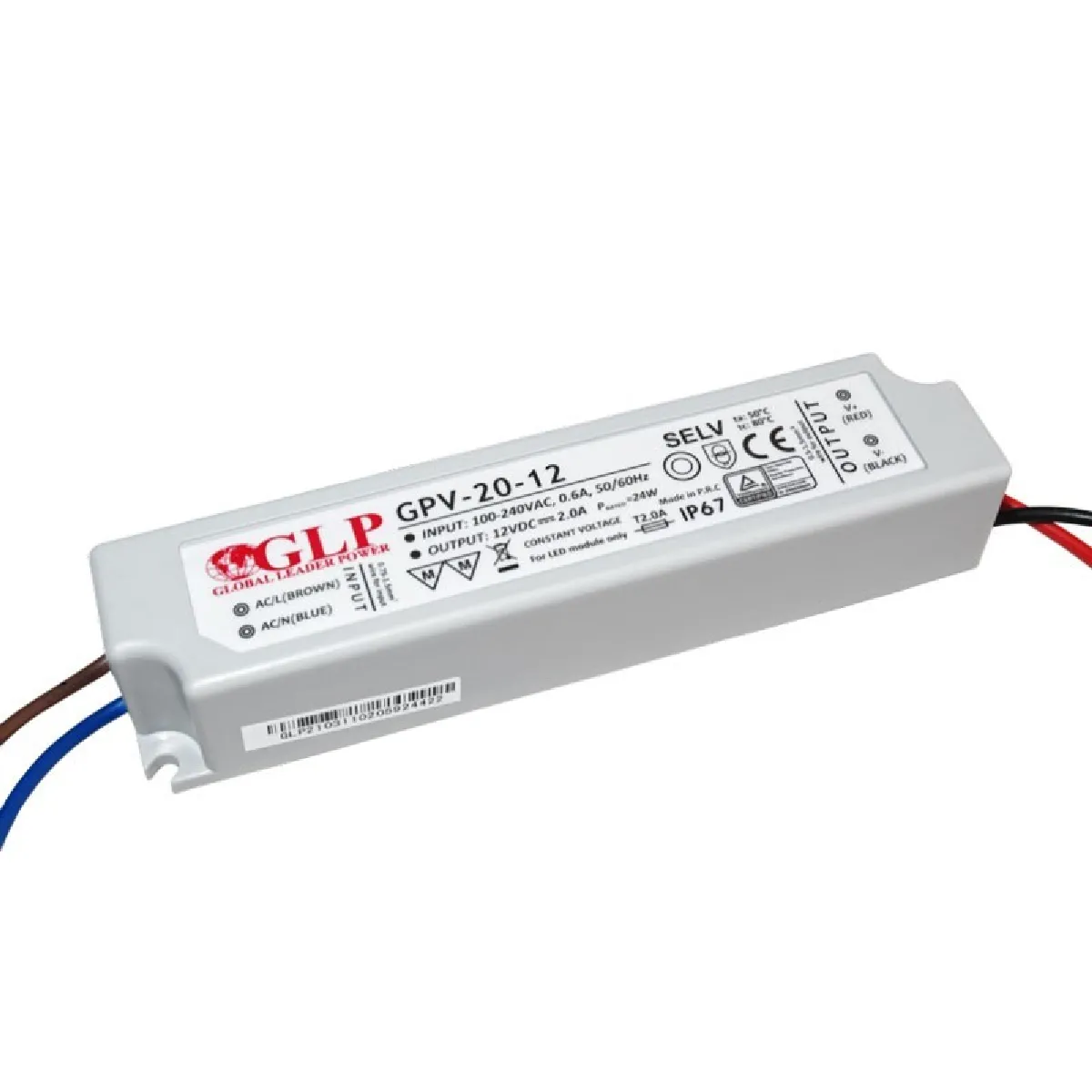 Générique Alimentation Led 12 V 20 W Étanche Ip67