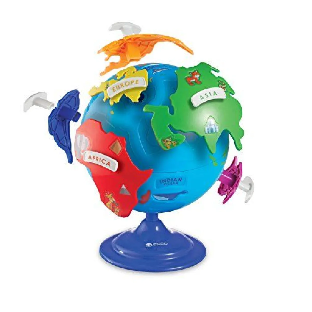 Learning resources Puzzle globe en bois - Bleu Learning resources Puzzle globe en bois - Bleu