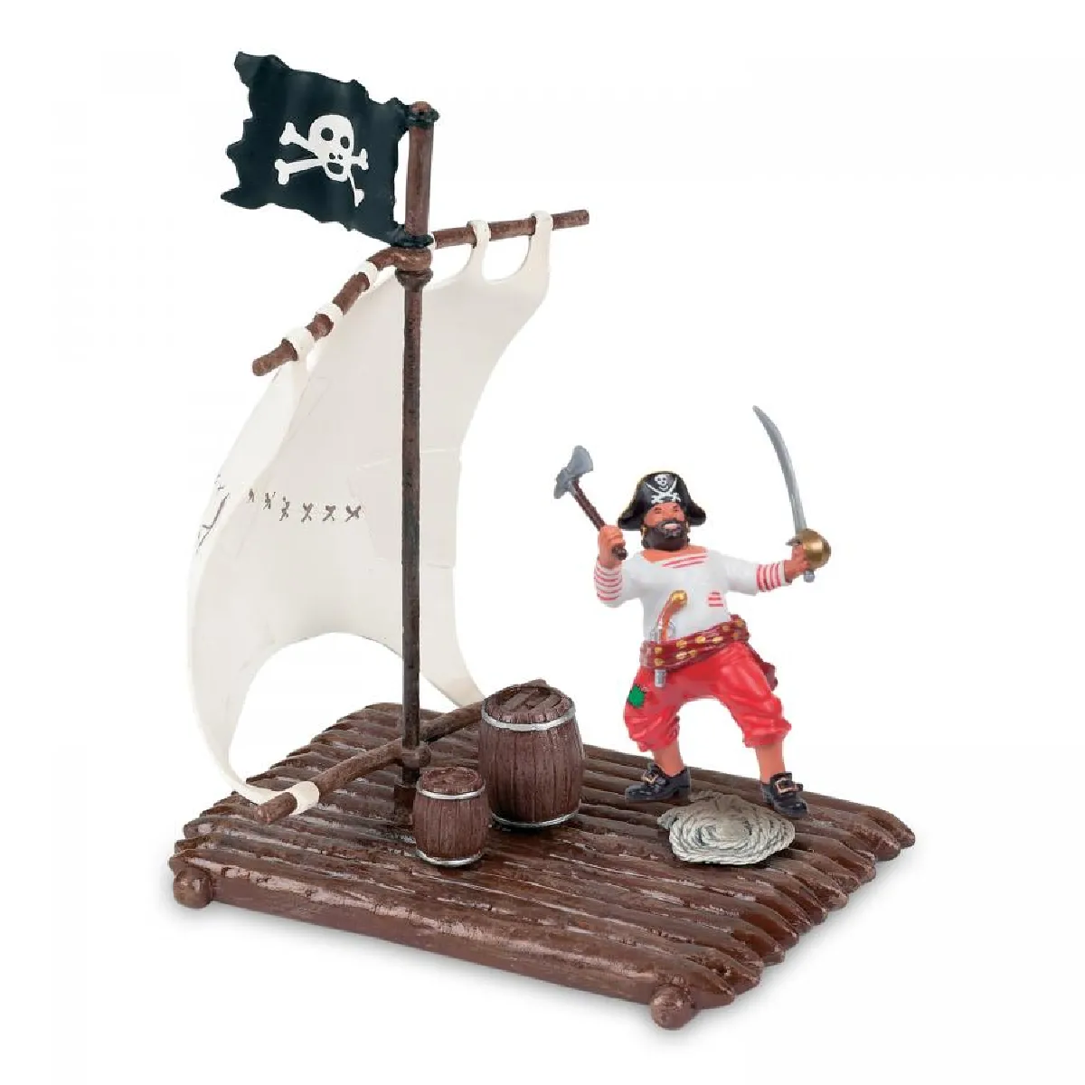 PAPO  figurine radeau du pirate