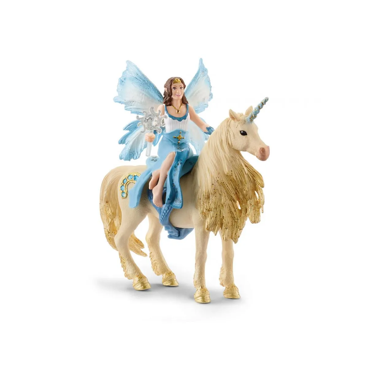 Schleich Doré Figurine Eyela Sur Licorne E