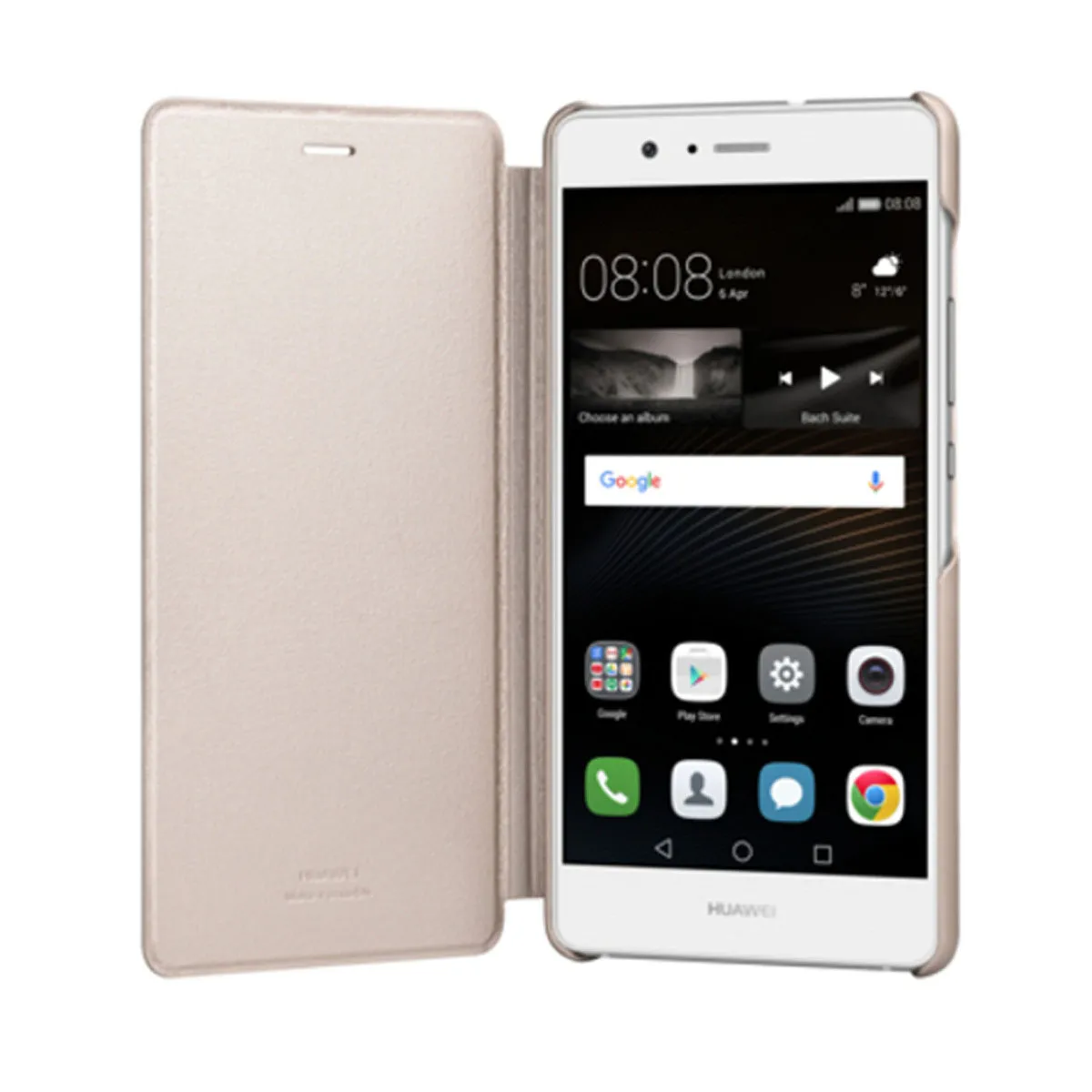 HUAWEI Étui livre original P9 Lite Or