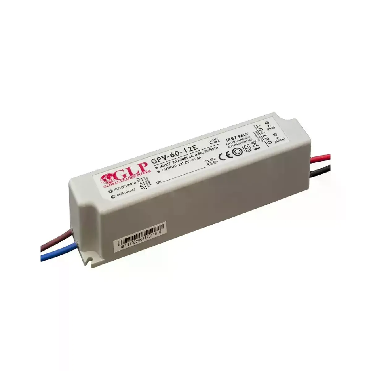 Générique Alimentation Led Étanche Ip67 Dc12v 60W