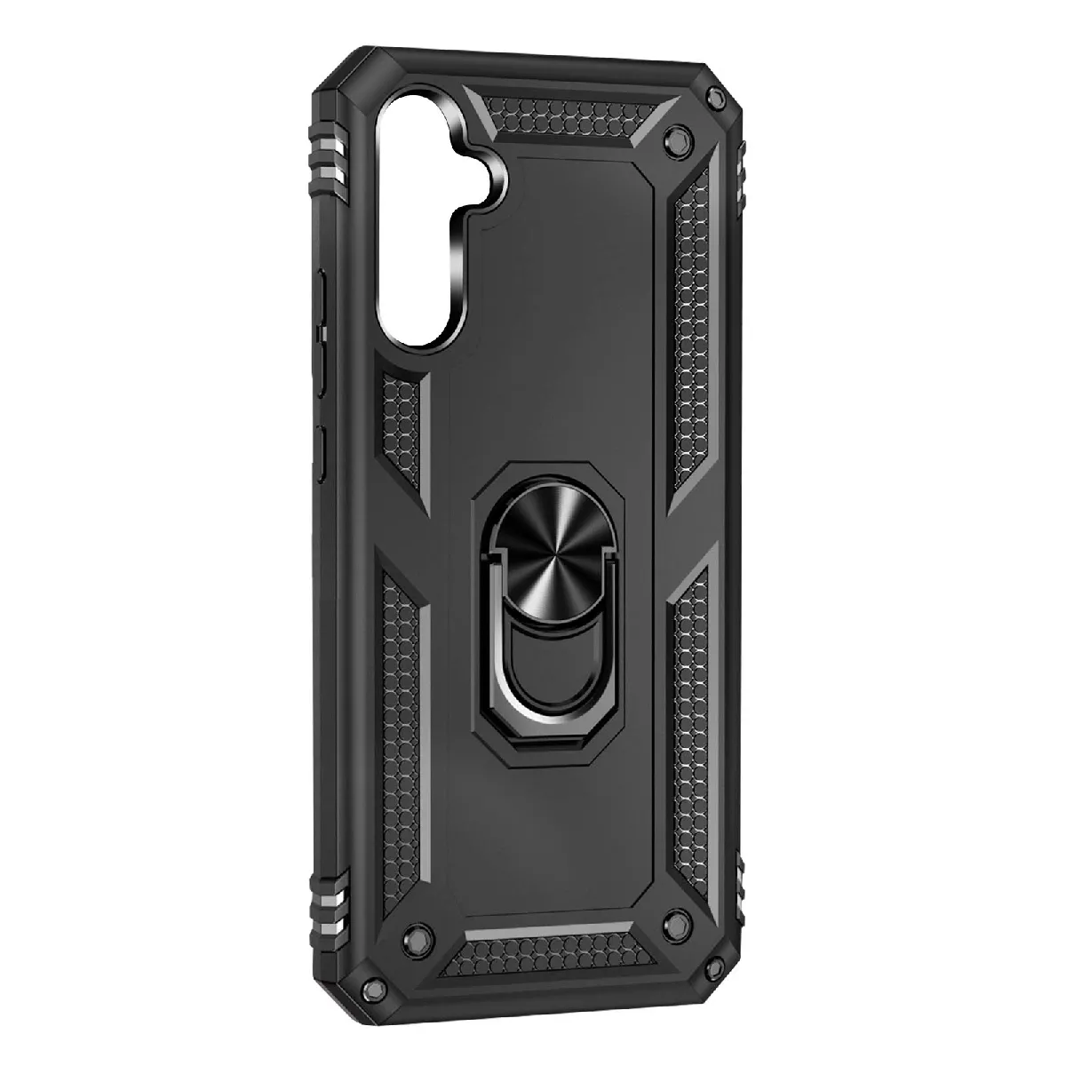 Avizar Noir Coque Pour Samsung Galaxy A54 5G Hybride Bague Magnétique Série Armoring