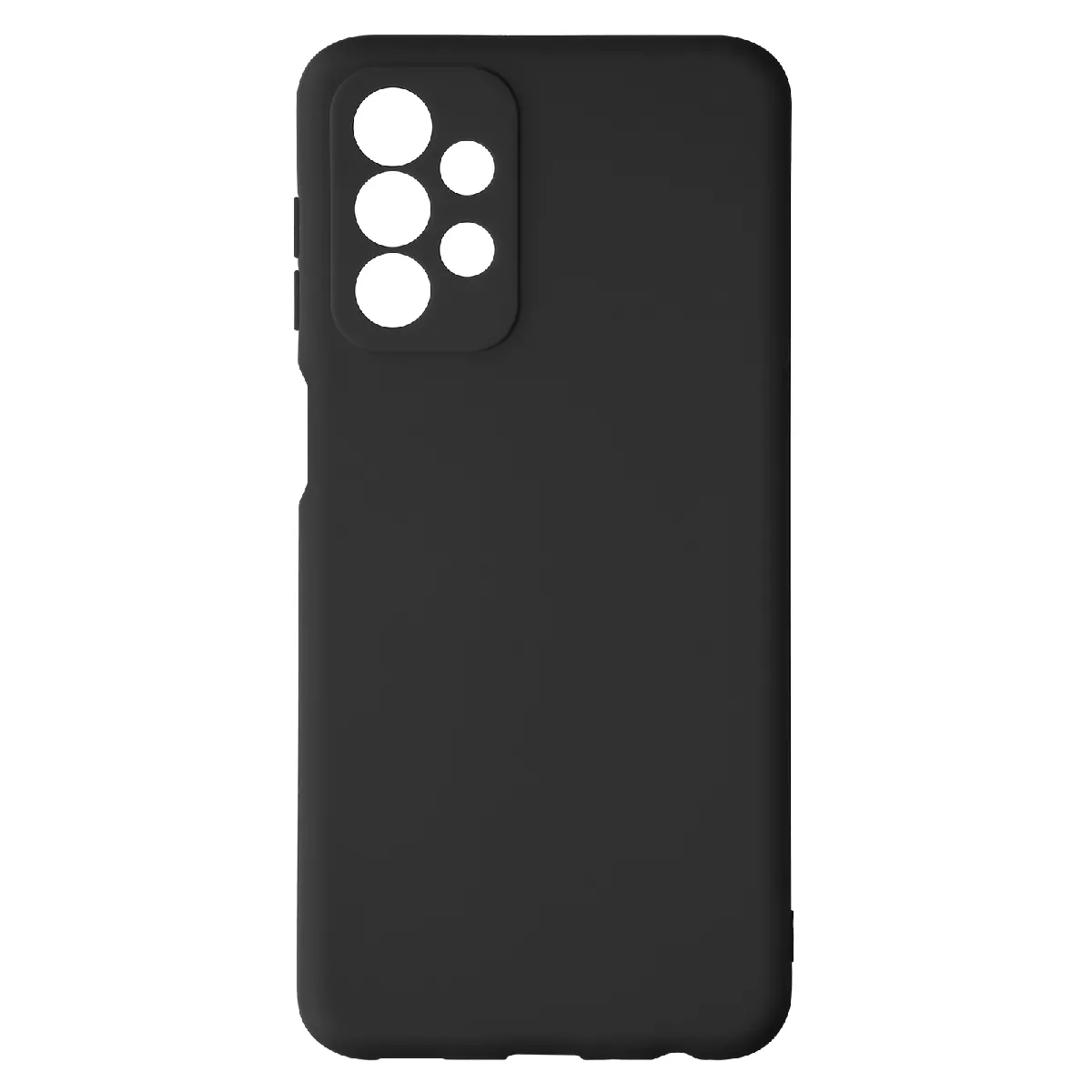 Avizar Noir Coque Pour Samsung Galaxy A23 5G Silicone Finition Mate Anti-Traces
