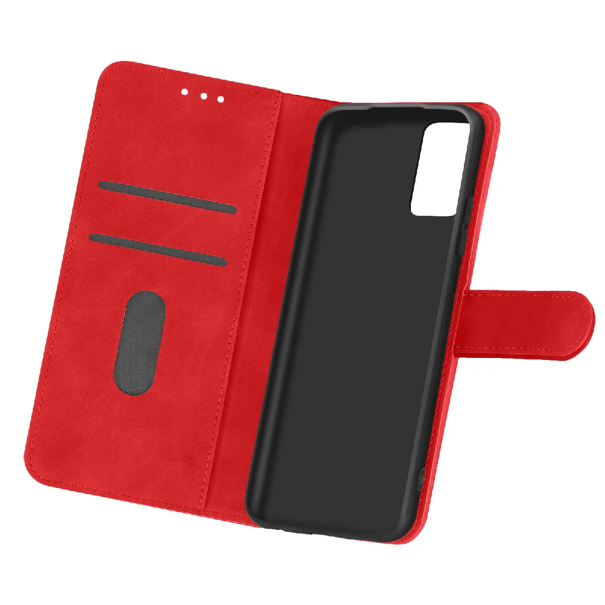 Avizar Rouge Housse Pour Samsung Galaxy A33 5G Clapet Portefeuille Fonction Support