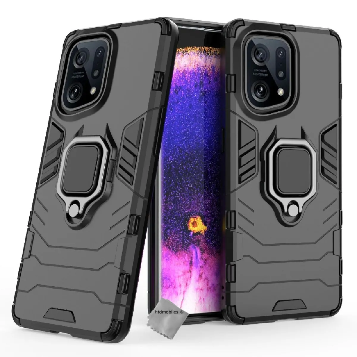Htdmobiles Noir Coque Oppo Find X5 5G