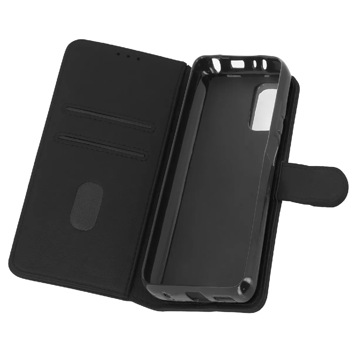 Avizar Noir Étui Pour Xiaomi Redmi Note 10 Pro Protection Porte-Carte Fonction Support