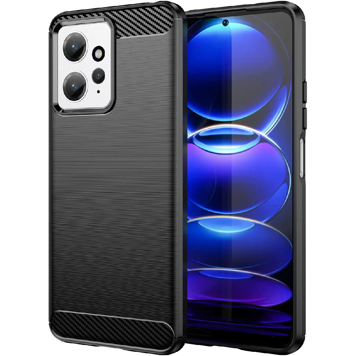 Xeptio Noir Coque Souple Antichoc Xiaomi Redmi Note 12 4G