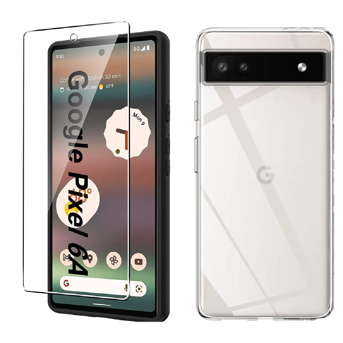 Xeptio Pack Coque Et Verre Trempé Google Pixel 6A 5G - Transparent