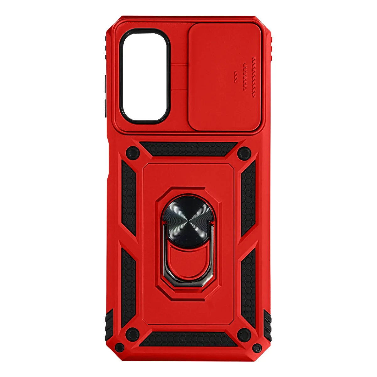 Avizar Rouge Coque Pour Samsung A14 4G Et 5G Avec Cache Caméra Et Bague Support Vidéo
