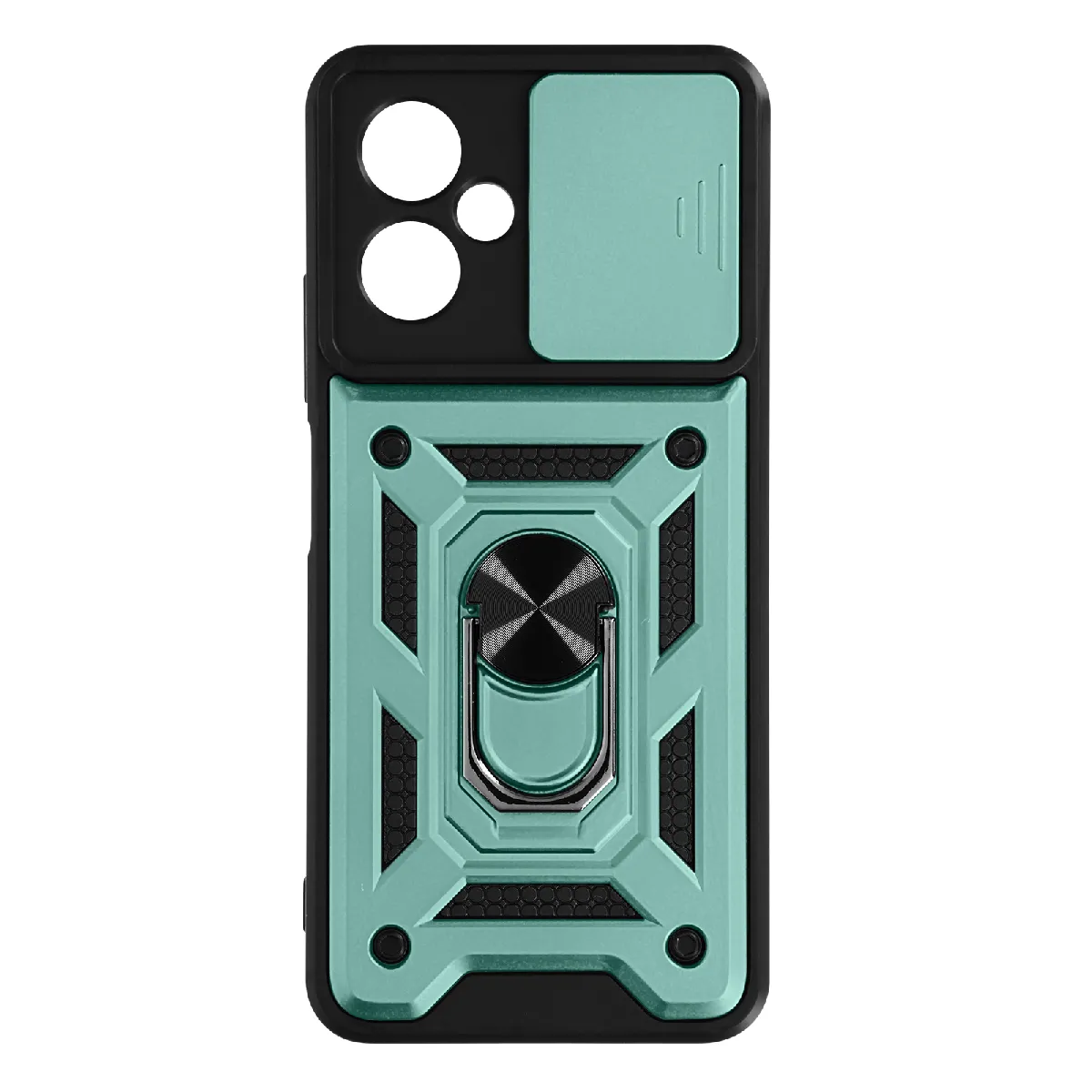 Avizar Vert Coque Pour Xiaomi Redmi Note 12 5G Cache Caméra Bague Support Vidéo