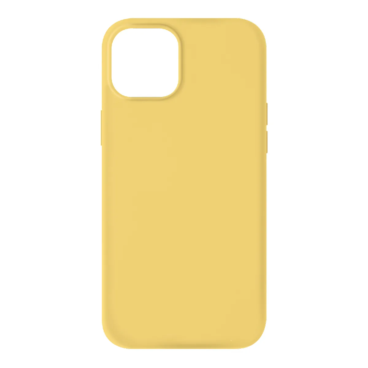 Avizar Jaune Coque Iphone 13 Mini Silicone Semi-Rigide Finition Soft-Touch
