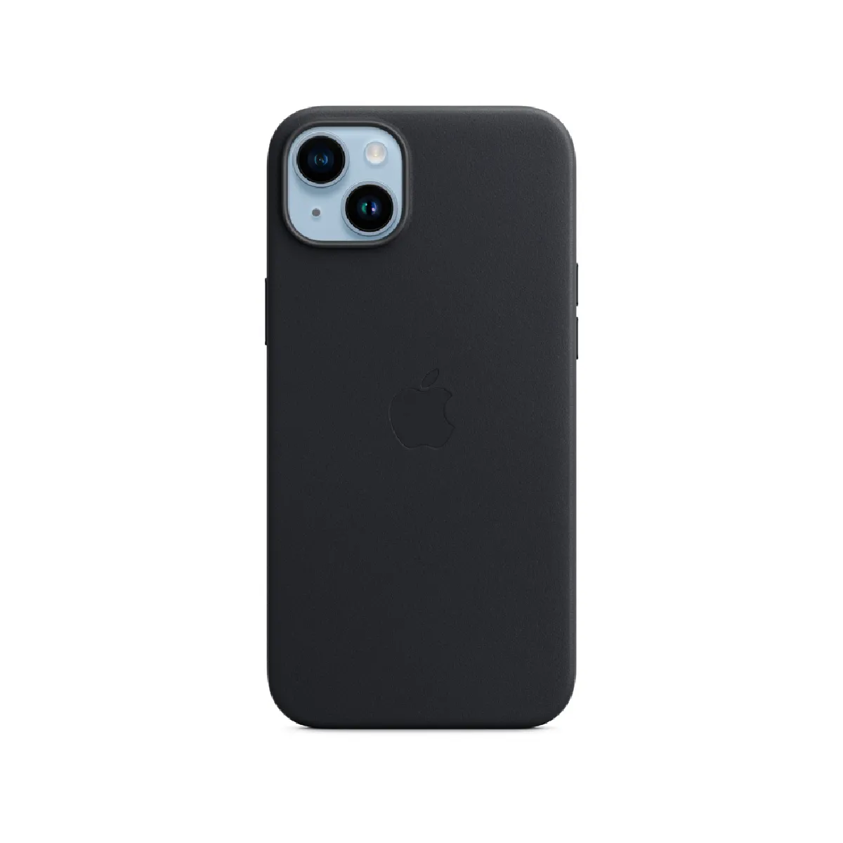 Apple Coque MagSafe pour iPhone 14 Plus en Cuir Noir Minuit