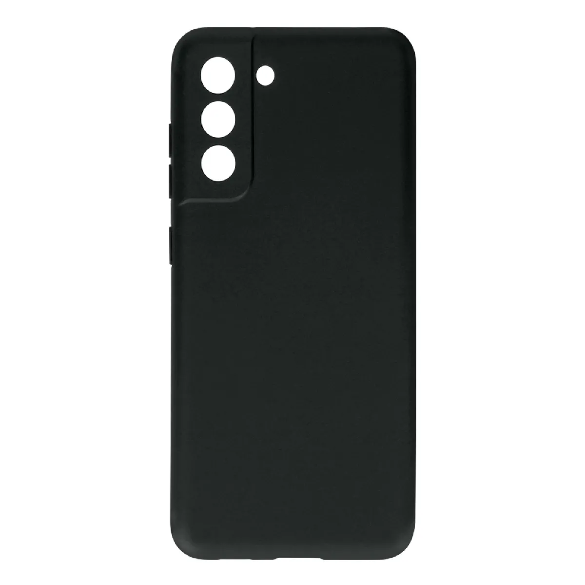 Avizar Noir Coque Pour Samsung Galaxy S21 Fe Silicone Semi-Rigide Finition Soft Touch Fine