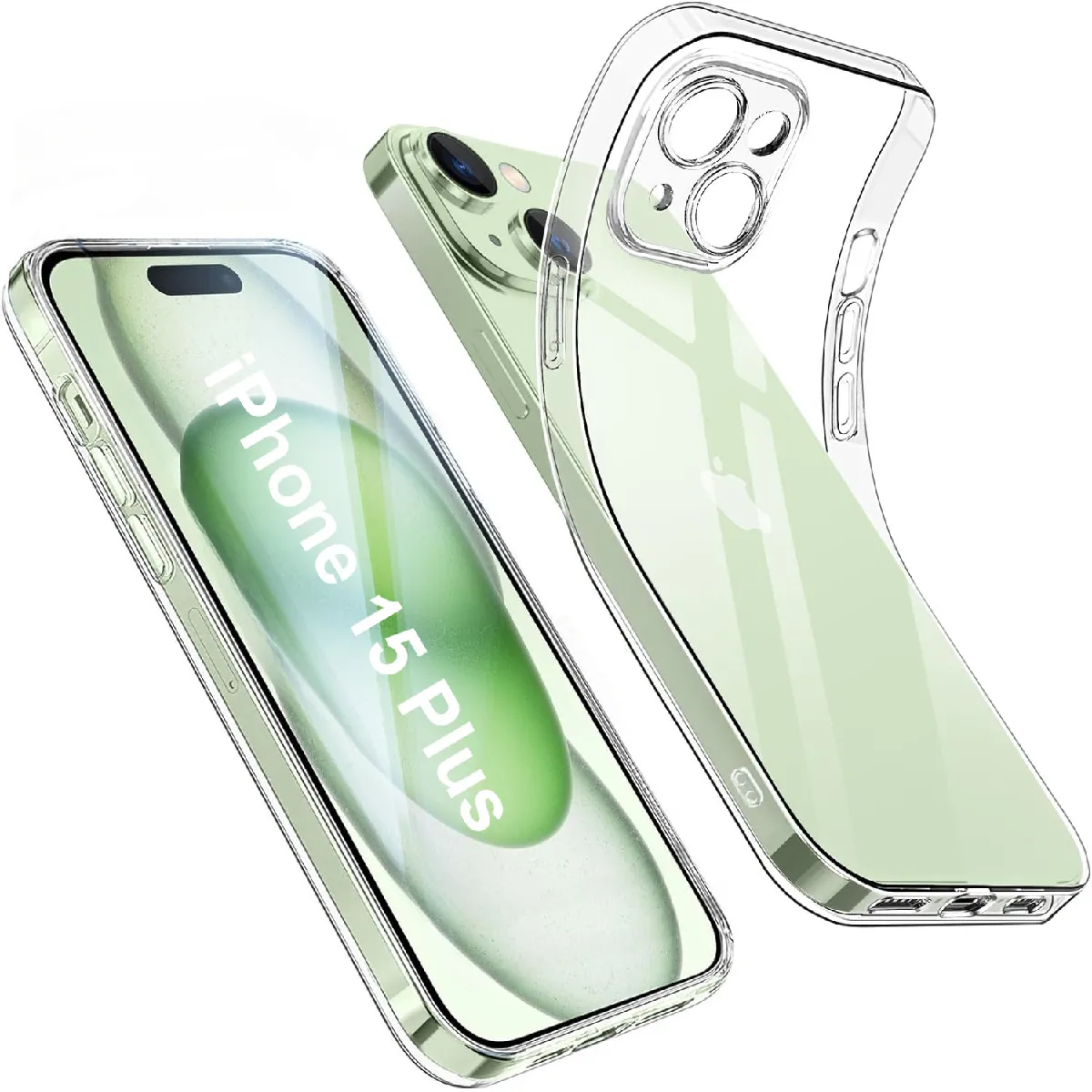 Little Boutik Coque En Silicone Iphone 15 Plus - Transparent