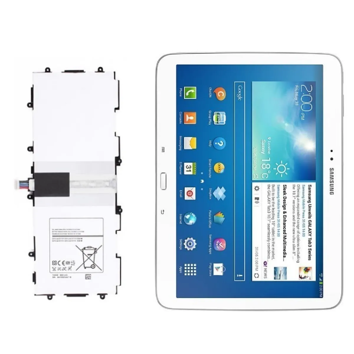 Samsung Batterie 6800mAh pour Galaxy Tab3 10.1