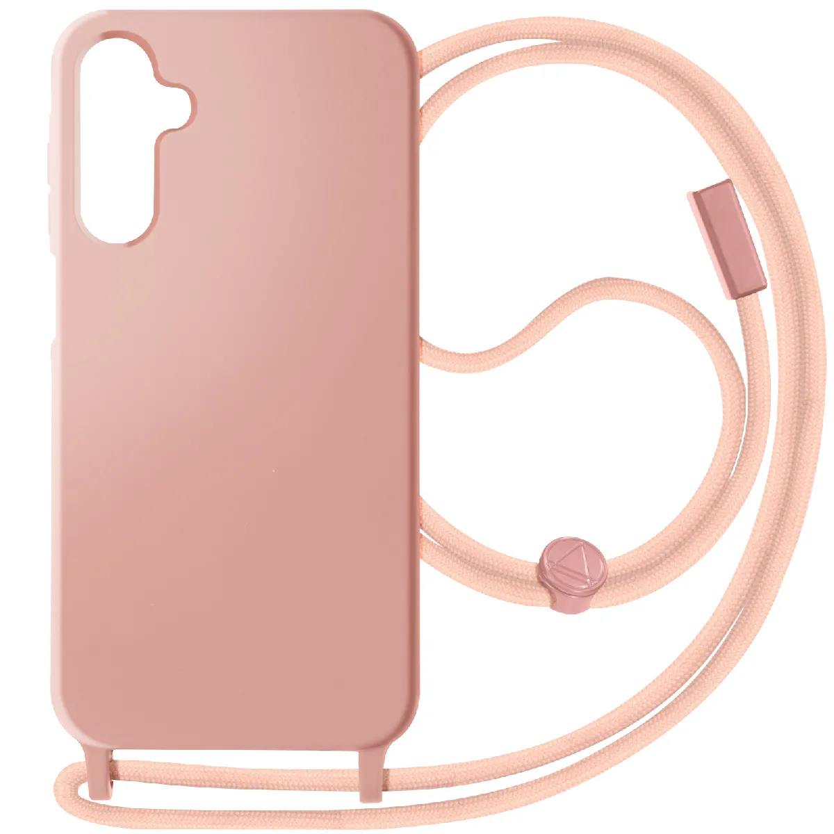 Avizar Rose/Clair Coque Cordon Semi-Rigide Pour Samsung Galaxy A15