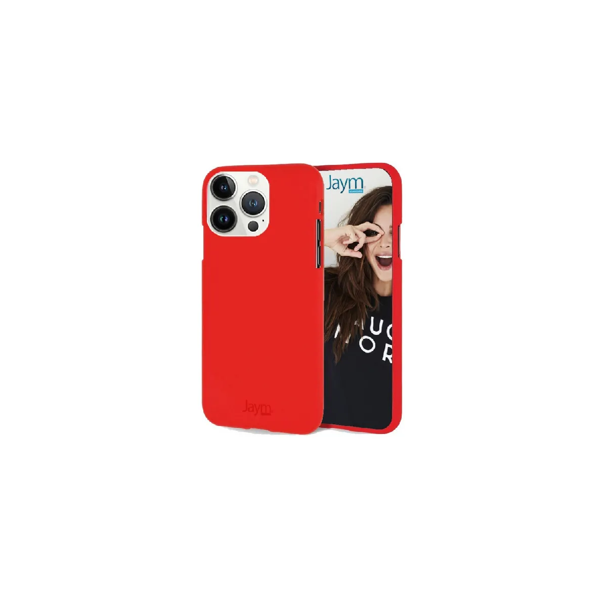 Jaym Rouge Coque Silicone Apple Iphone 14 Pro Max