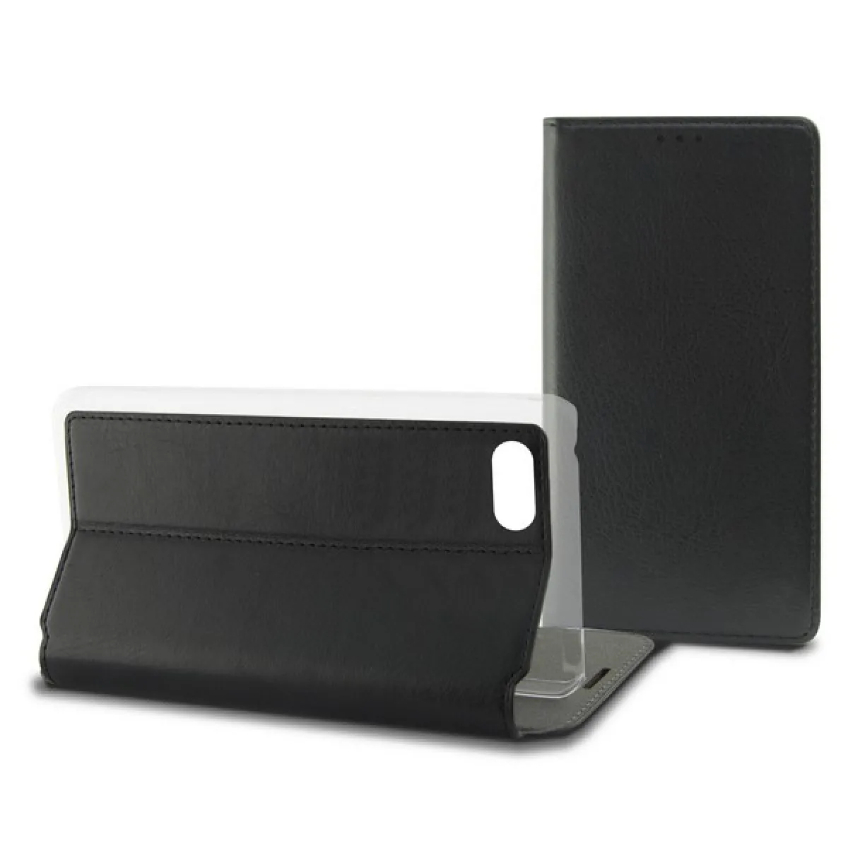 UKNOW Housse Pour Mobile Avec Coque Iphone 7/8 Slim Noir Textile Polycarbonate