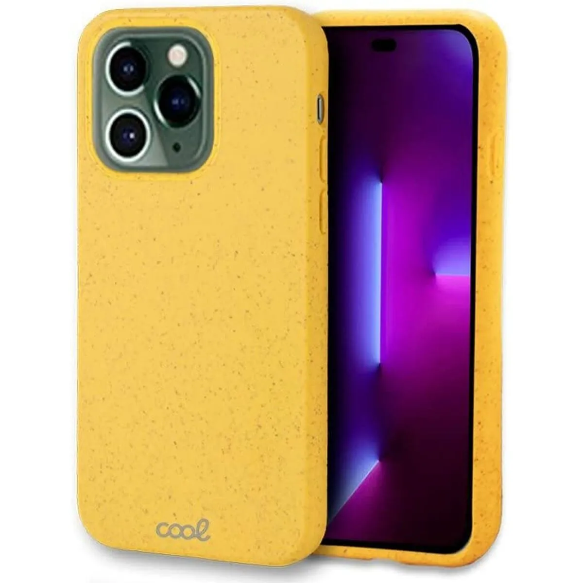 COOL  funda eco biodegradable amarilla para iphone 14 pro