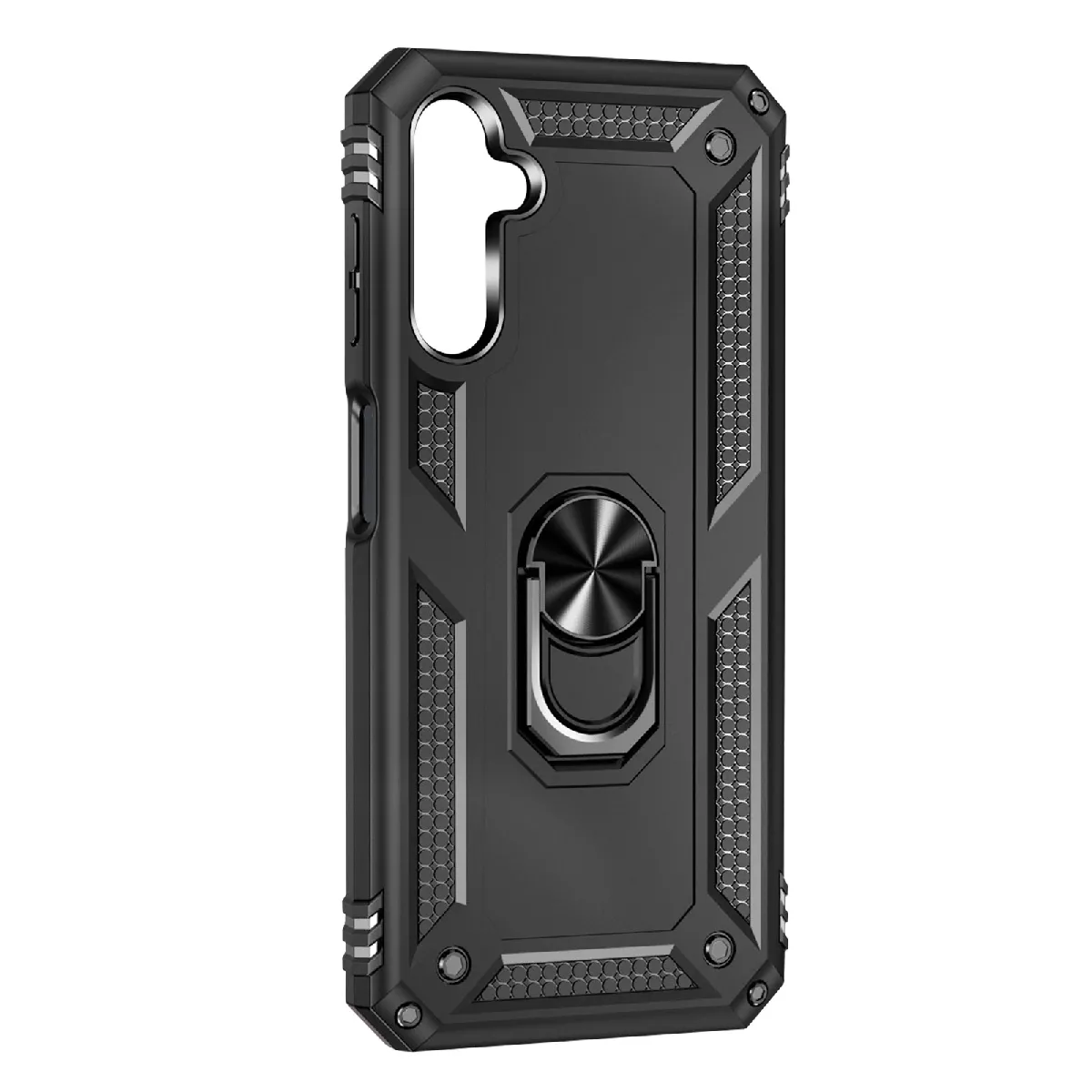 Avizar Noir Coque Pour Samsung Galaxy A14 4G Et 5G Bague Magnétique Série Armoring