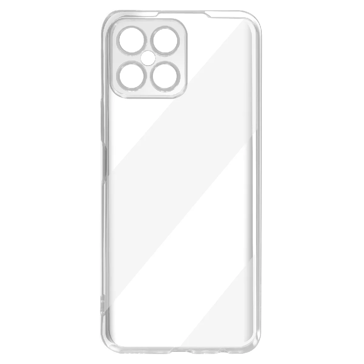 Avizar Coque Honor X8 Silicone Gel Flexible Fine Et Légère Transparent