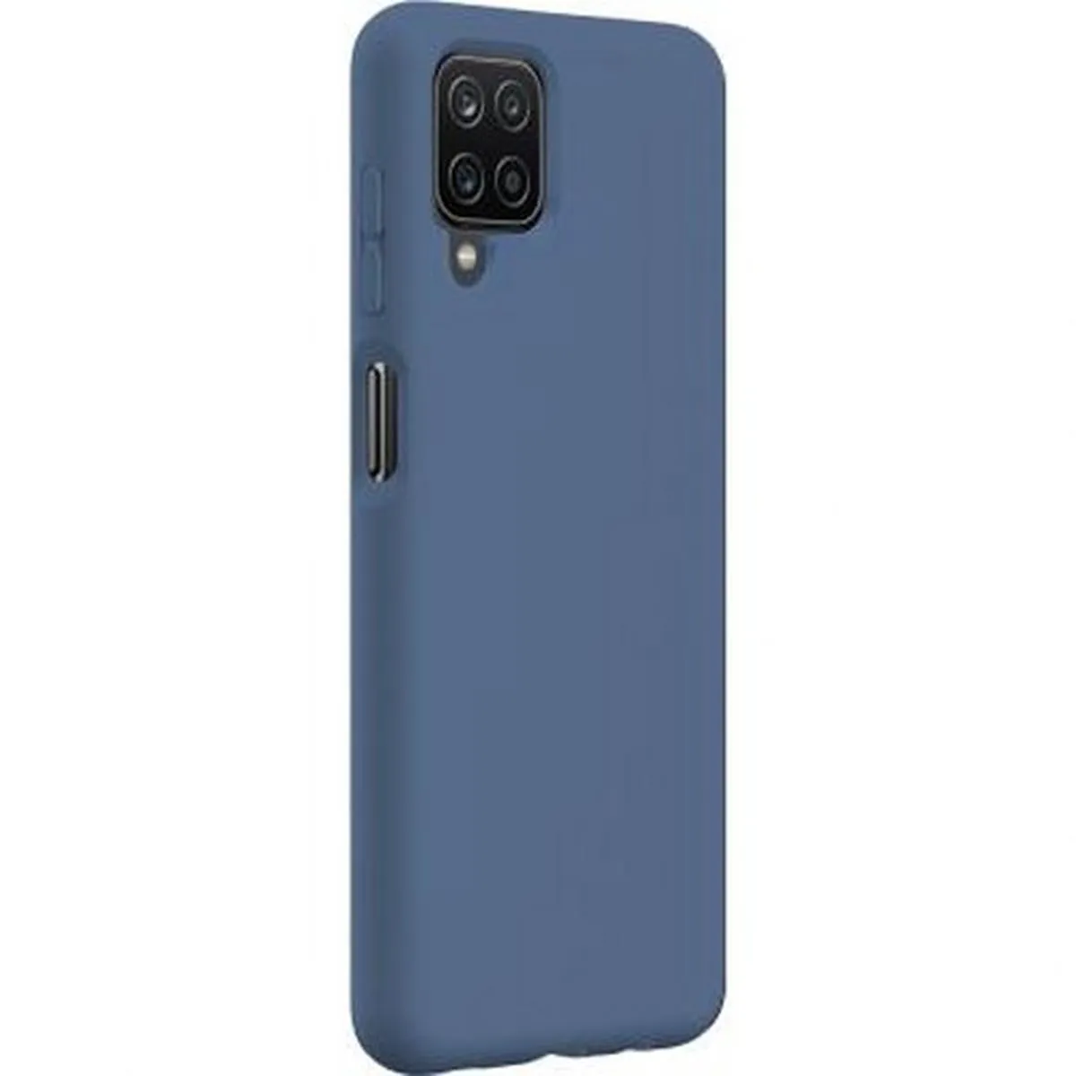 Bigben Bleu Connected Coque Pour Galaxy A12 Rigide En Silicone Soft Touch