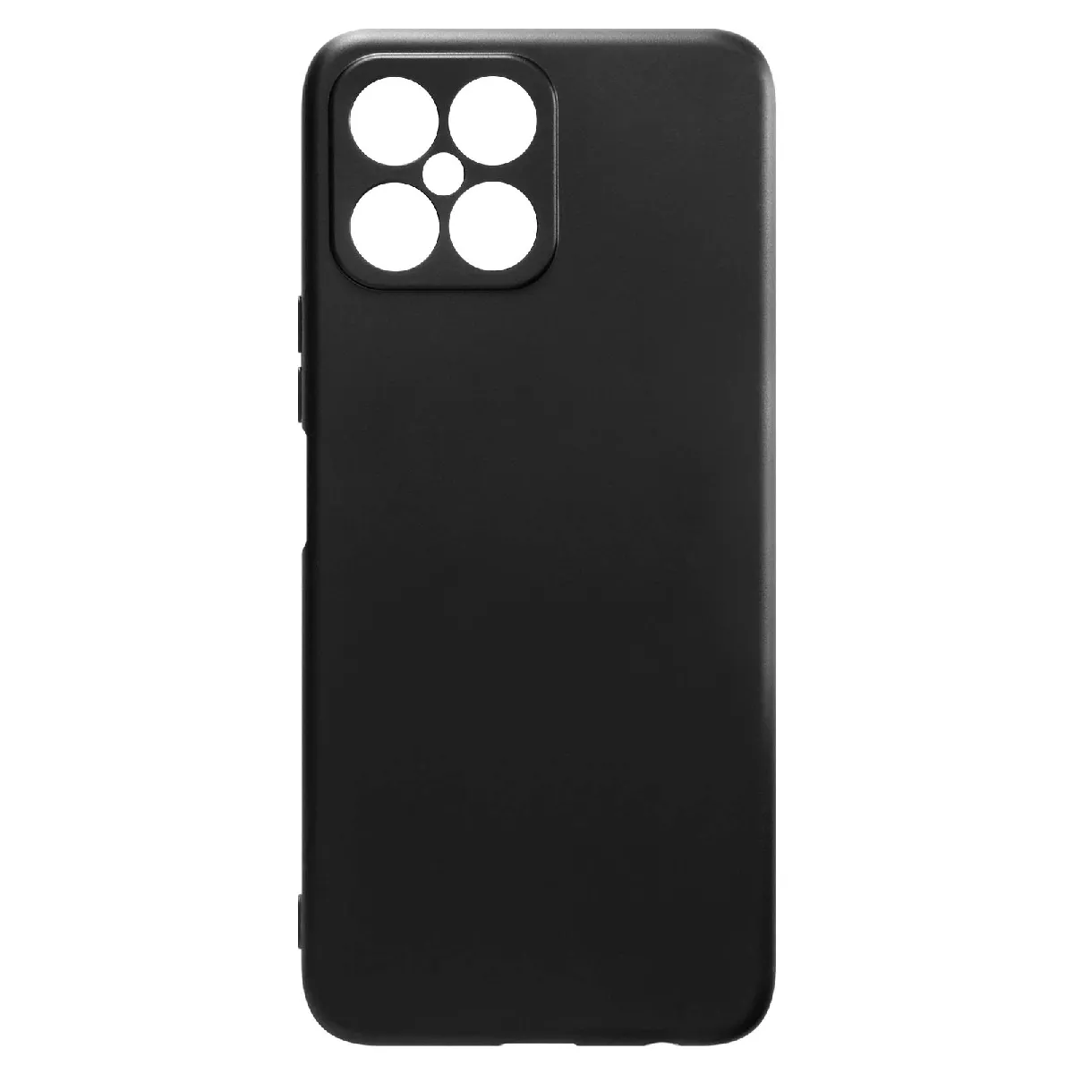 Avizar Noir Coque Honor X8 Résistante Silicone Gel Souple Flexible