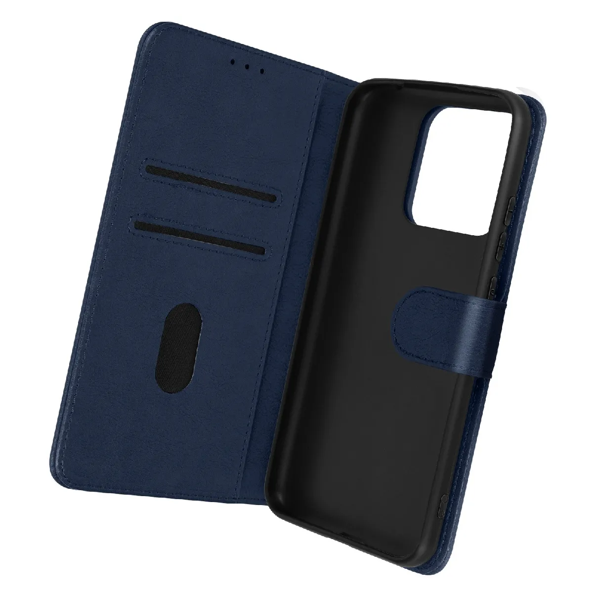 Avizar Bleu Housse Pour Redmi 10A Clapet Portefeuille Fonction Support Vidéo Nuit
