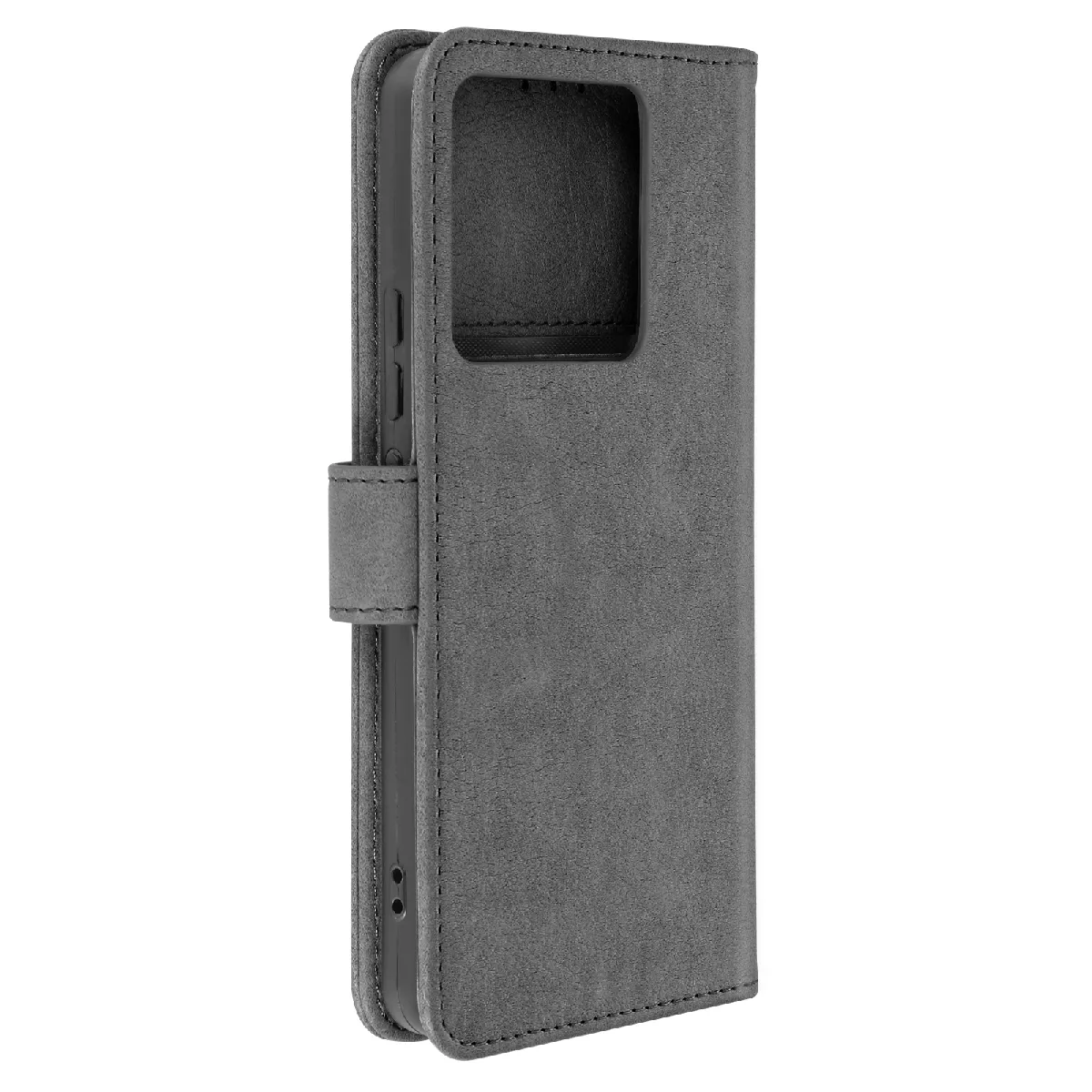 Avizar Gris Étui Pour Xiaomi Redmi Note 13 Pro 5G Portefeuille Et Support Vidéo