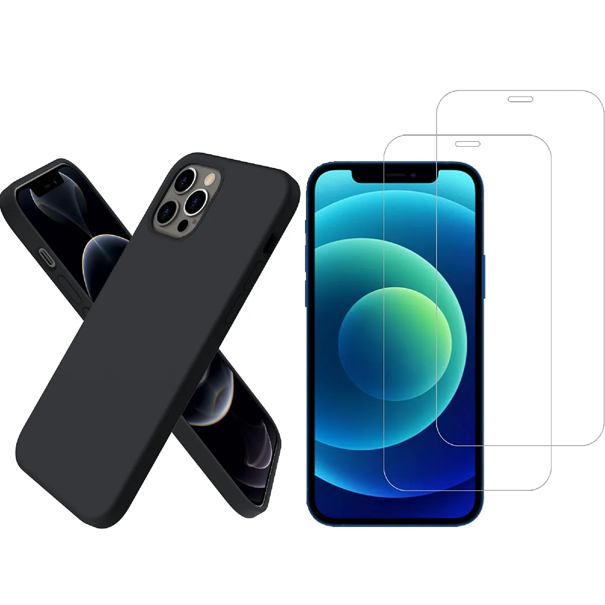 Little Boutik Noir Coque En Silicone Apple Iphone 12 / 12 Pro