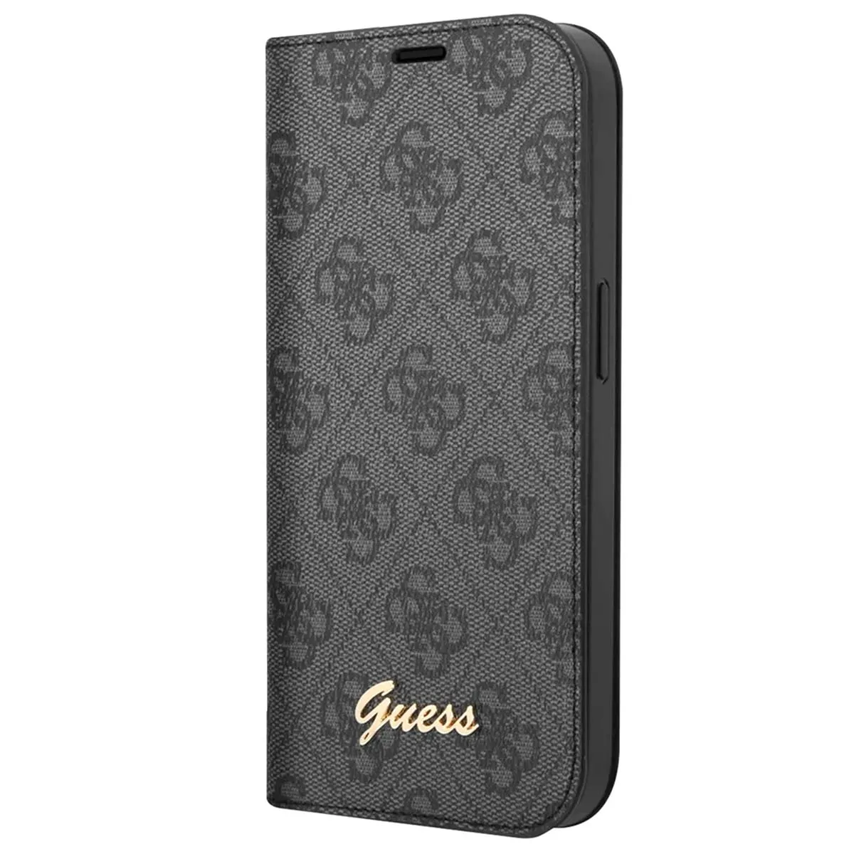 Guess Noir Étui Folio Pour Iphone 14 Plus Imprimé 4G Tendance