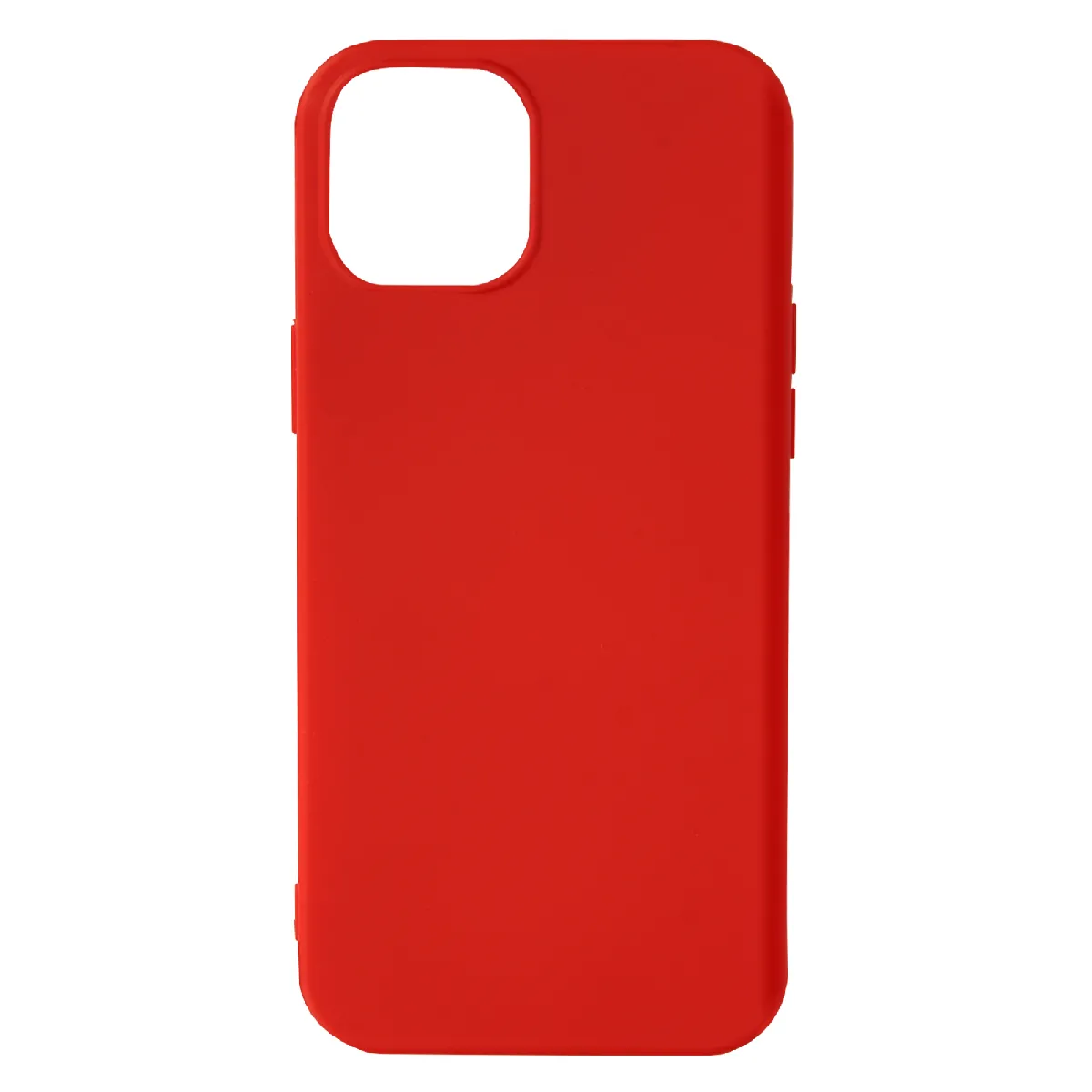 Avizar Rouge Coque Pour Iphone 13 Mini Silicone Semi-Rigide Finition Soft-Touch